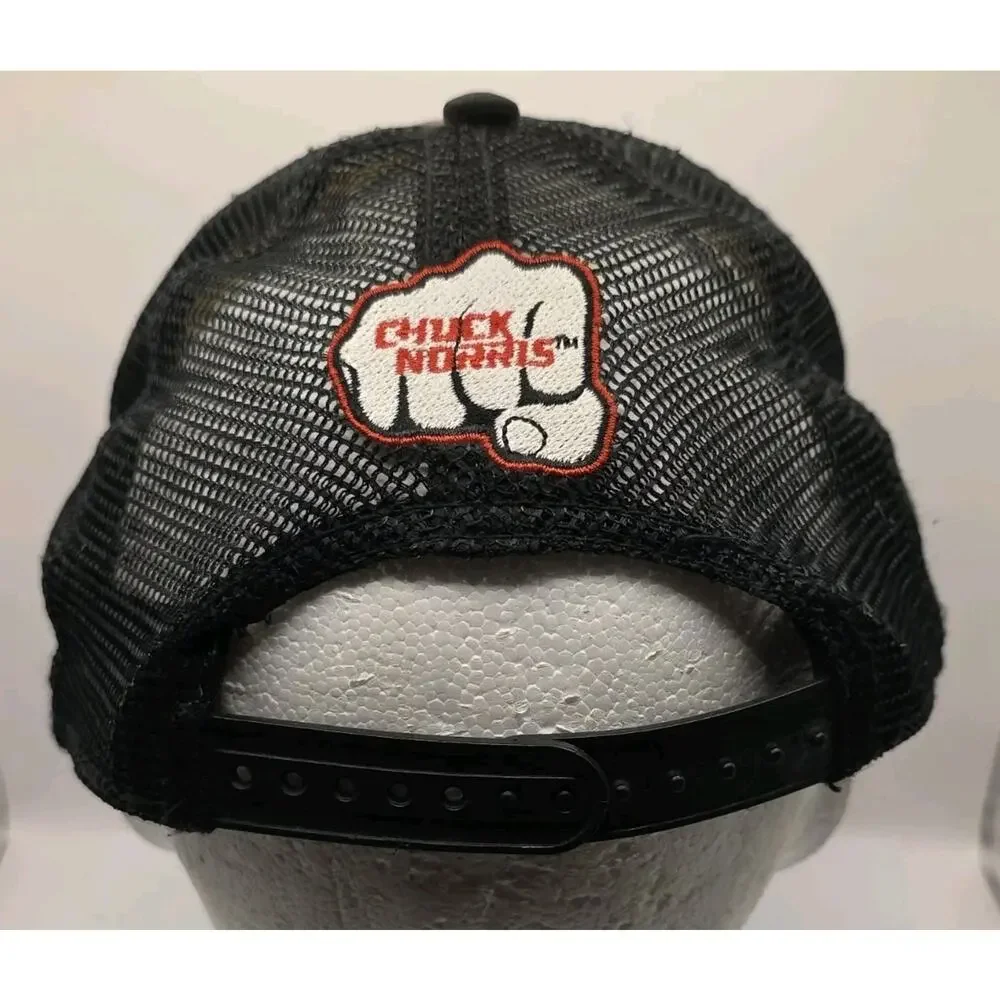 Chuck Norris Approved BioWorld  Trucker Hat‎ Snapback Cap USA Flag Mesh